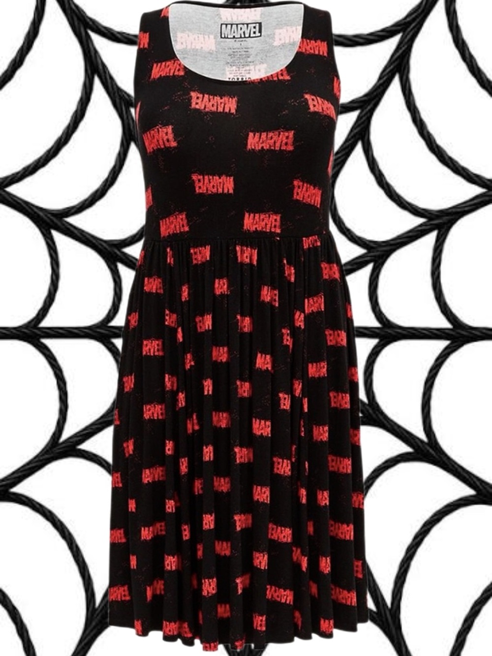 Torrid Marvel Stretchy Skater Midi Pocket Dress 0X XL